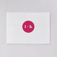 Vibrant Bold Wedding Stickers Hot Pink Sticker