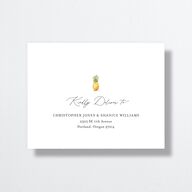 Charming Charleston All-in-One Wedding Invitations Pure White Signature Light Both Recipient and Return Addresses No