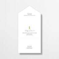 Charming Charleston All-in-One Wedding Invitations Pure White Signature Light Both Recipient and Return Addresses No