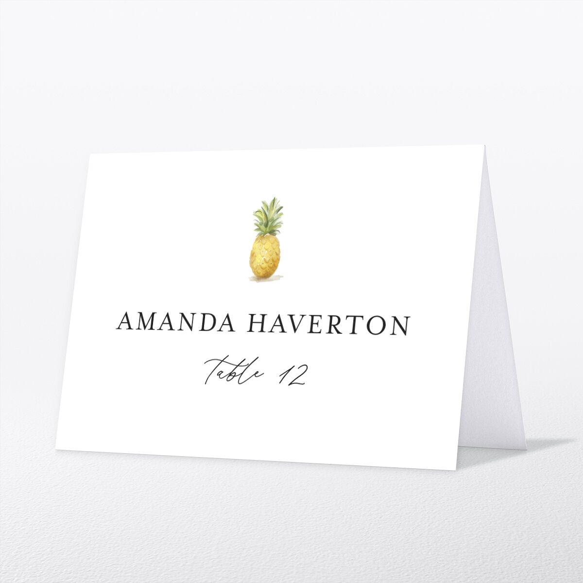 Charming Charleston Place Cards Pure White Signature