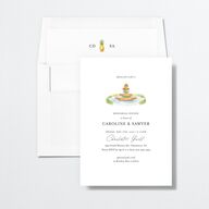 Charming Charleston Rehearsal Dinner Invitations Pure White Signature