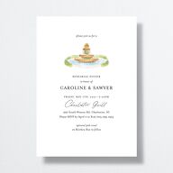 Charming Charleston Rehearsal Dinner Invitations Pure White Signature