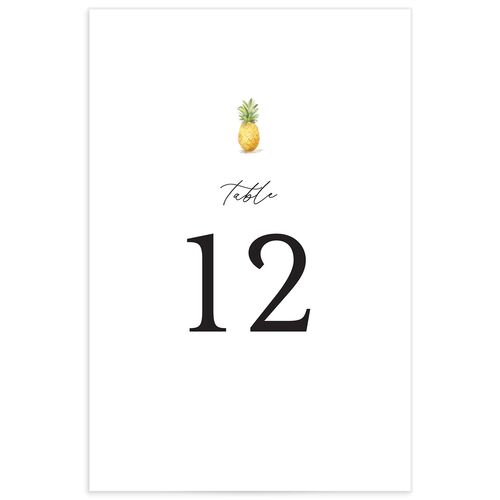 Charming Charleston Table Numbers Pure White Signature