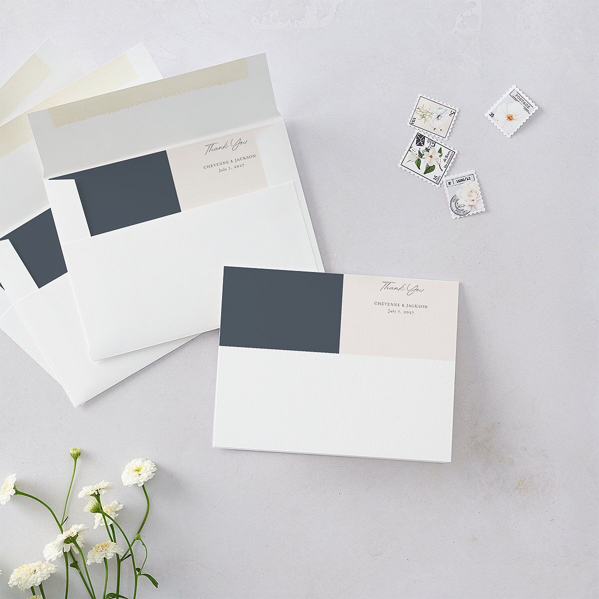 Western Wild Horses Thank You Cards — view 2