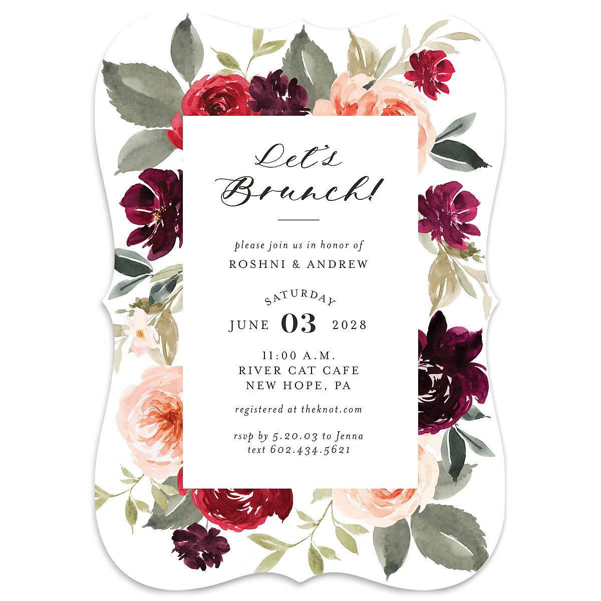 Vibrant Floral Bridal Shower Invitations