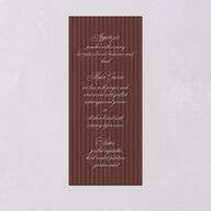 Vintage Oval Monogram Menus Merlot Signature