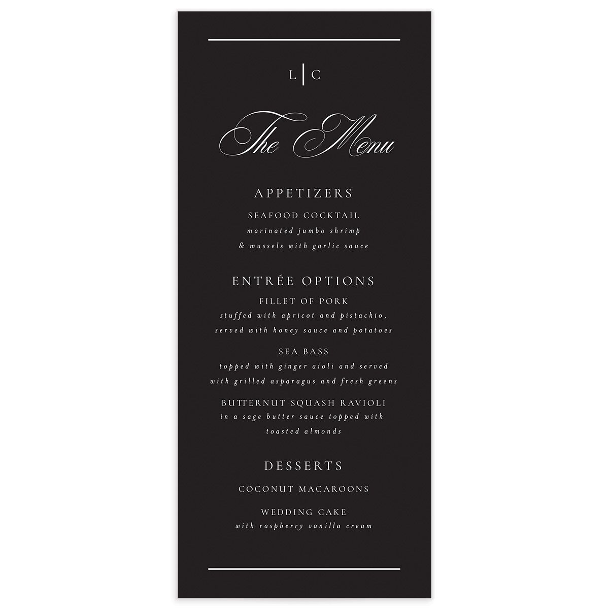 Lasting Frame Menus