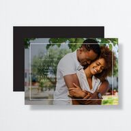 Lasting Frame Save the Date Cards Pure White Signature smooth No Standard