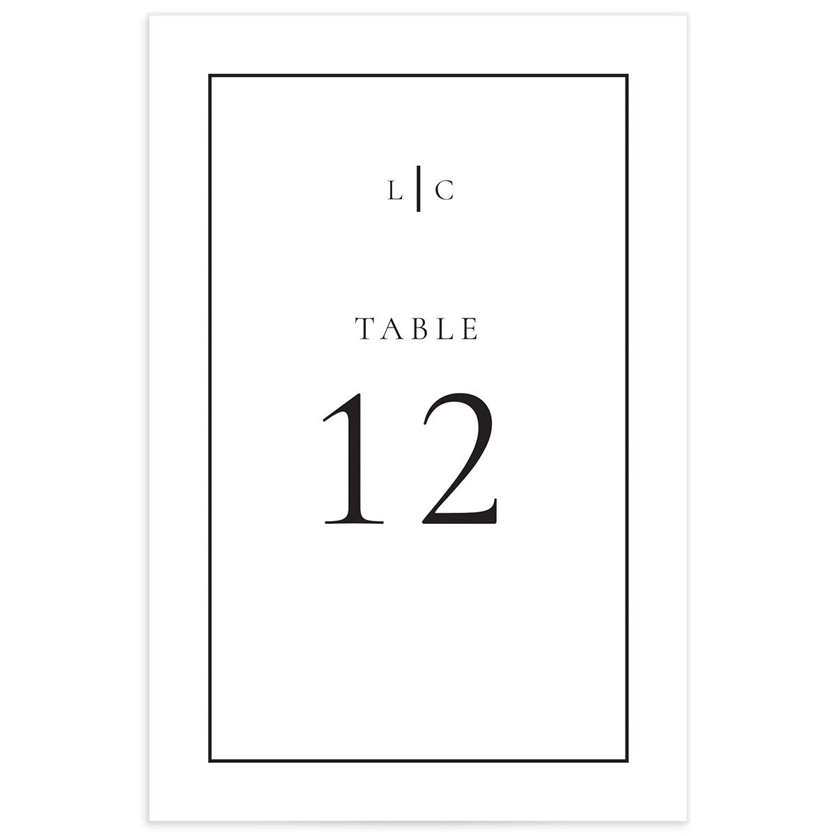 Lasting Frame Table Numbers