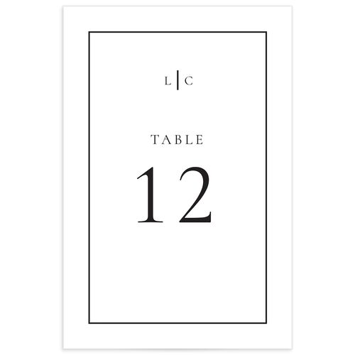 Lasting Frame Table Numbers - White