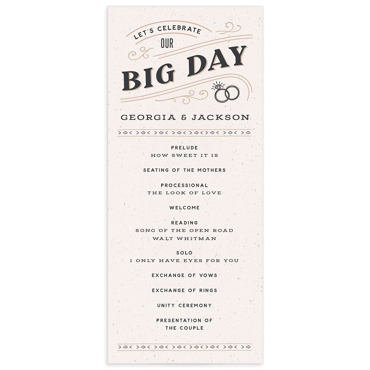 Western I Do BBQ Wedding Programs