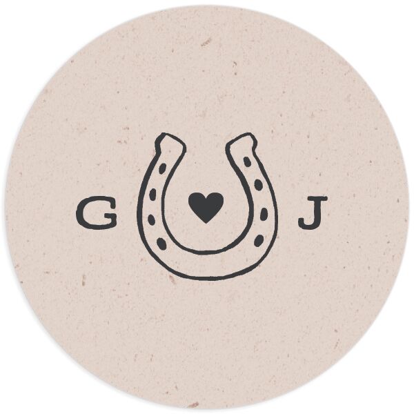 Western I Do BBQ Wedding Stickers