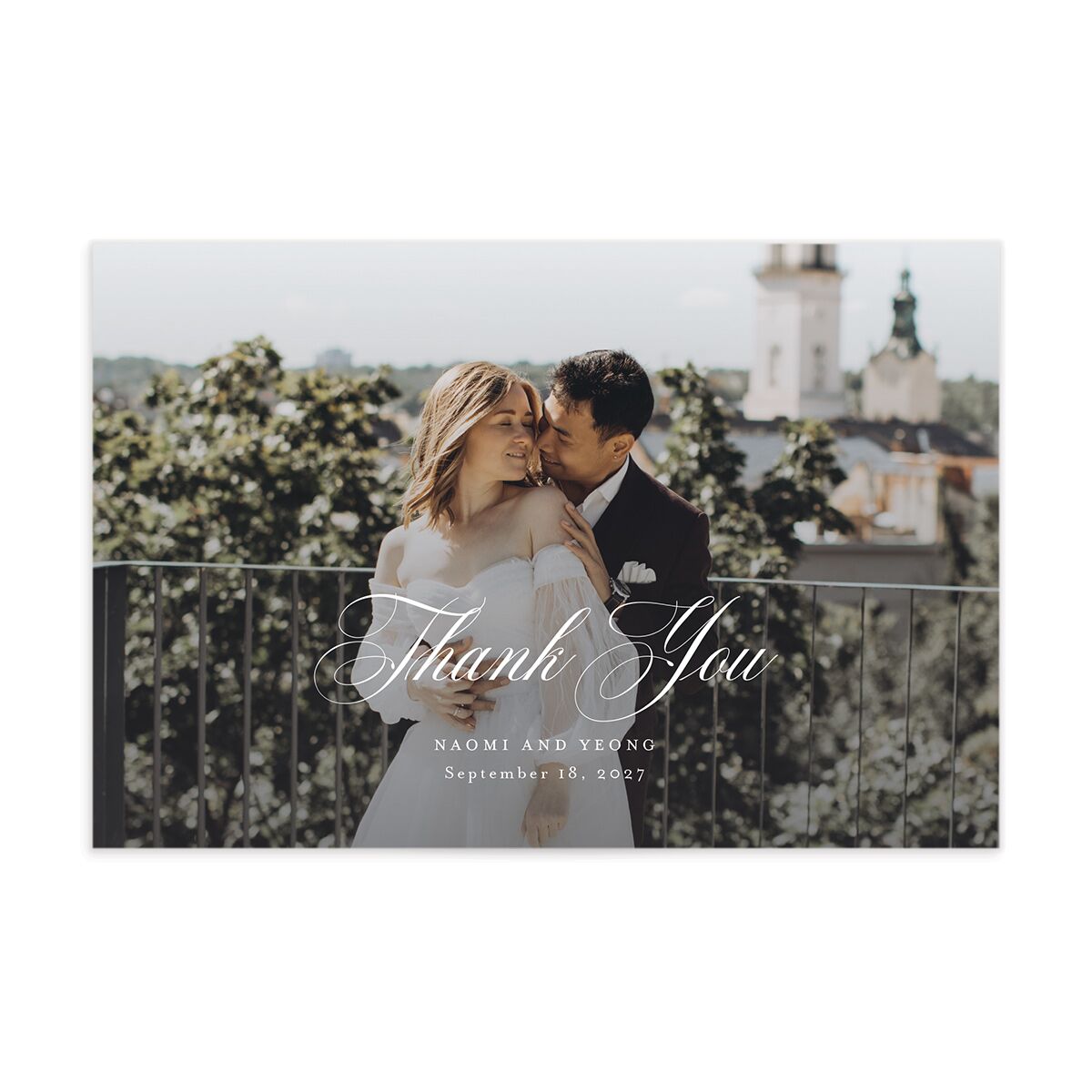 Vintage Florals Thank You Postcards