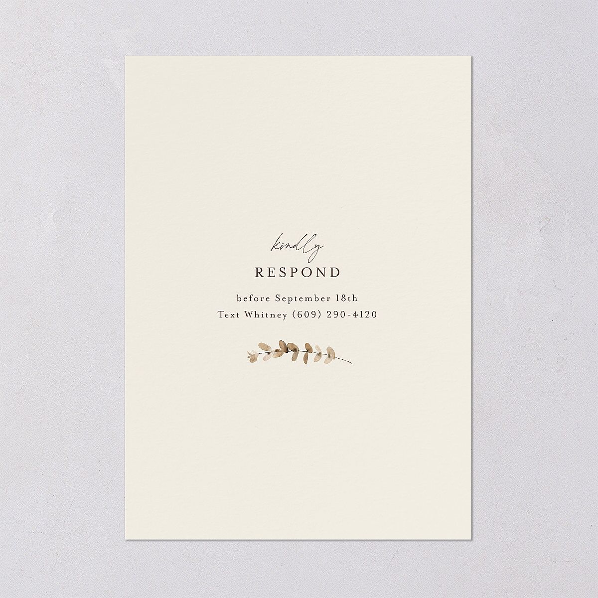 Soft Pampas Botanical Engagement Party Invitations Sepia Signature Blank Standard