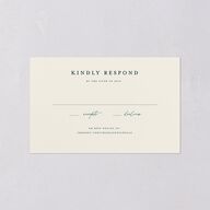 Palm Tree Icon All-in-One Wedding Invitations Tide Pool Signature Light Both Recipient and Return Addresses No