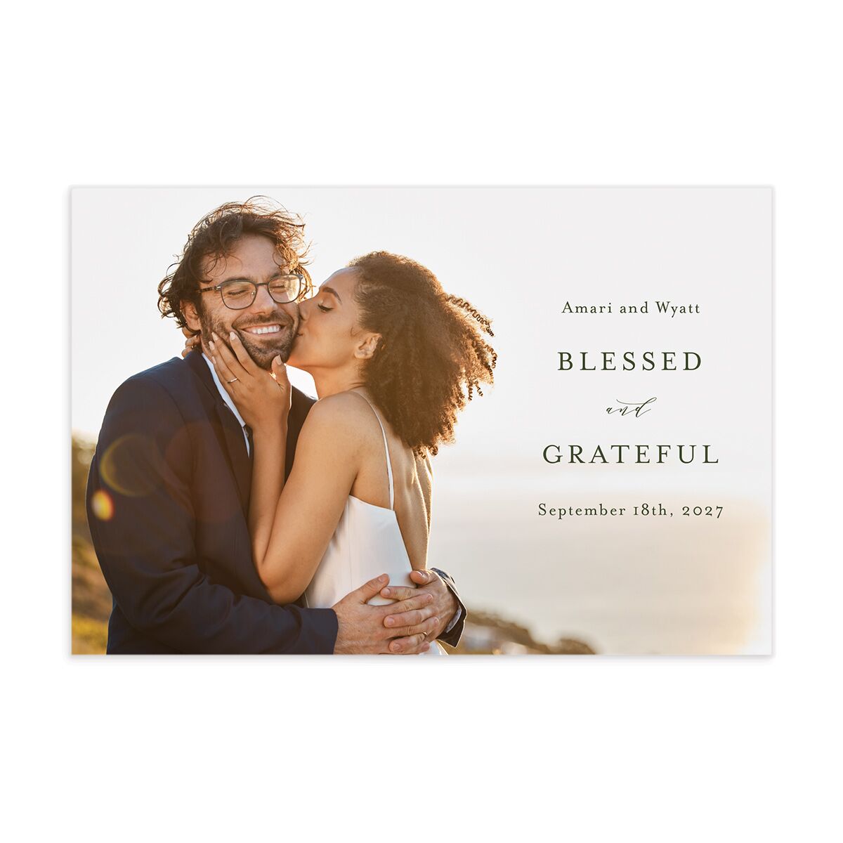 Rustic Branch Frame Thank You Postcards