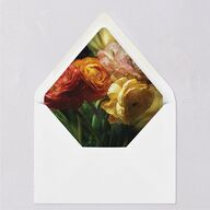 Technicolor Calligraphy Photo Euro Envelope Liners Pure White Luxe