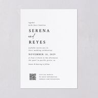 Captured Love Wedding Invitations Pure White Signature Blank No Standard