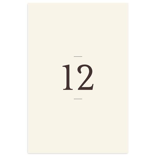 Palm Tree Icon Table Numbers Champagne Signature