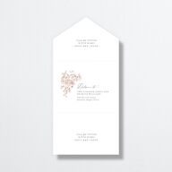 Luxury Floral All-in-One Wedding Invitations Desert Rose Signature Light Both Recipient and Return Addresses No