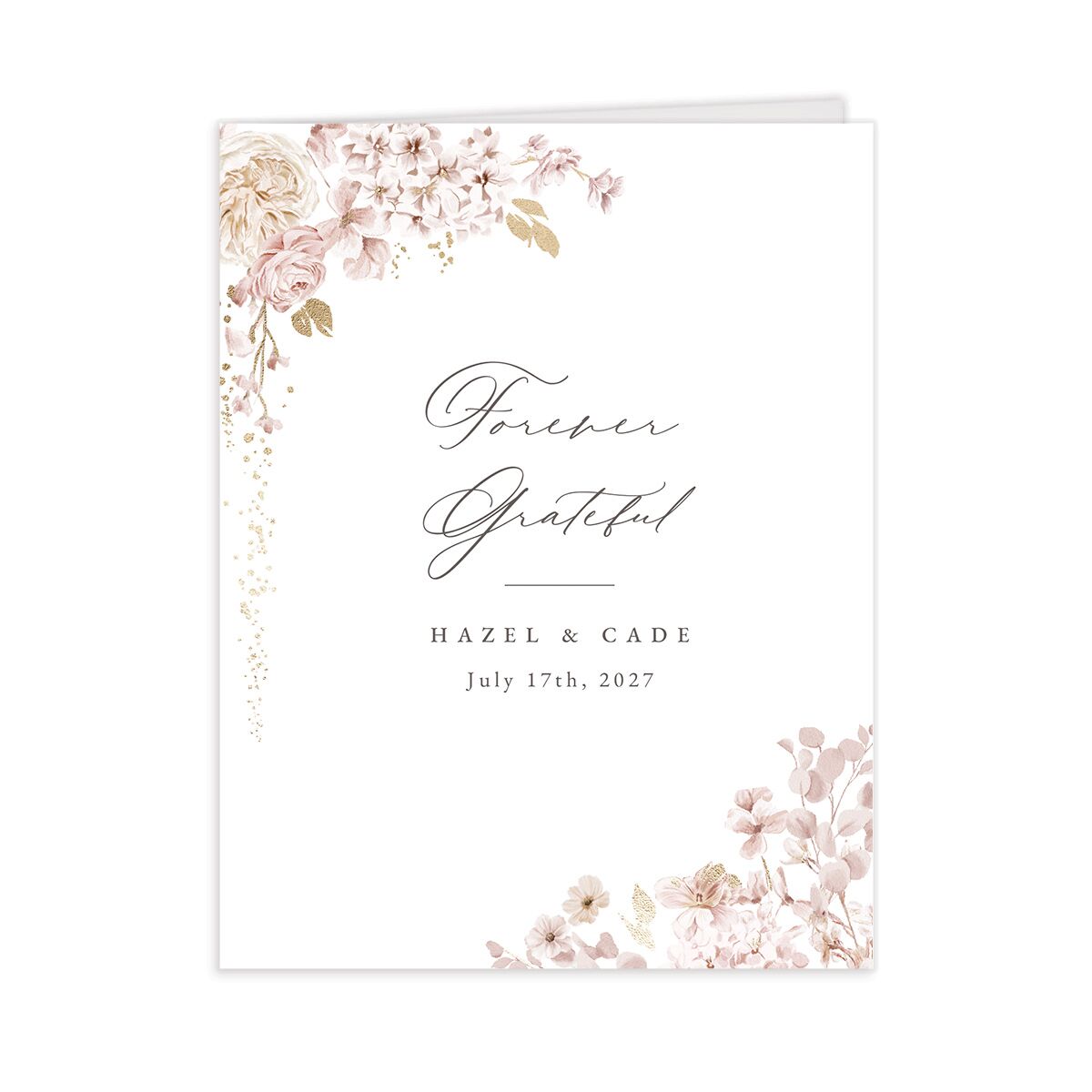 Luxury Floral Thank You Cards