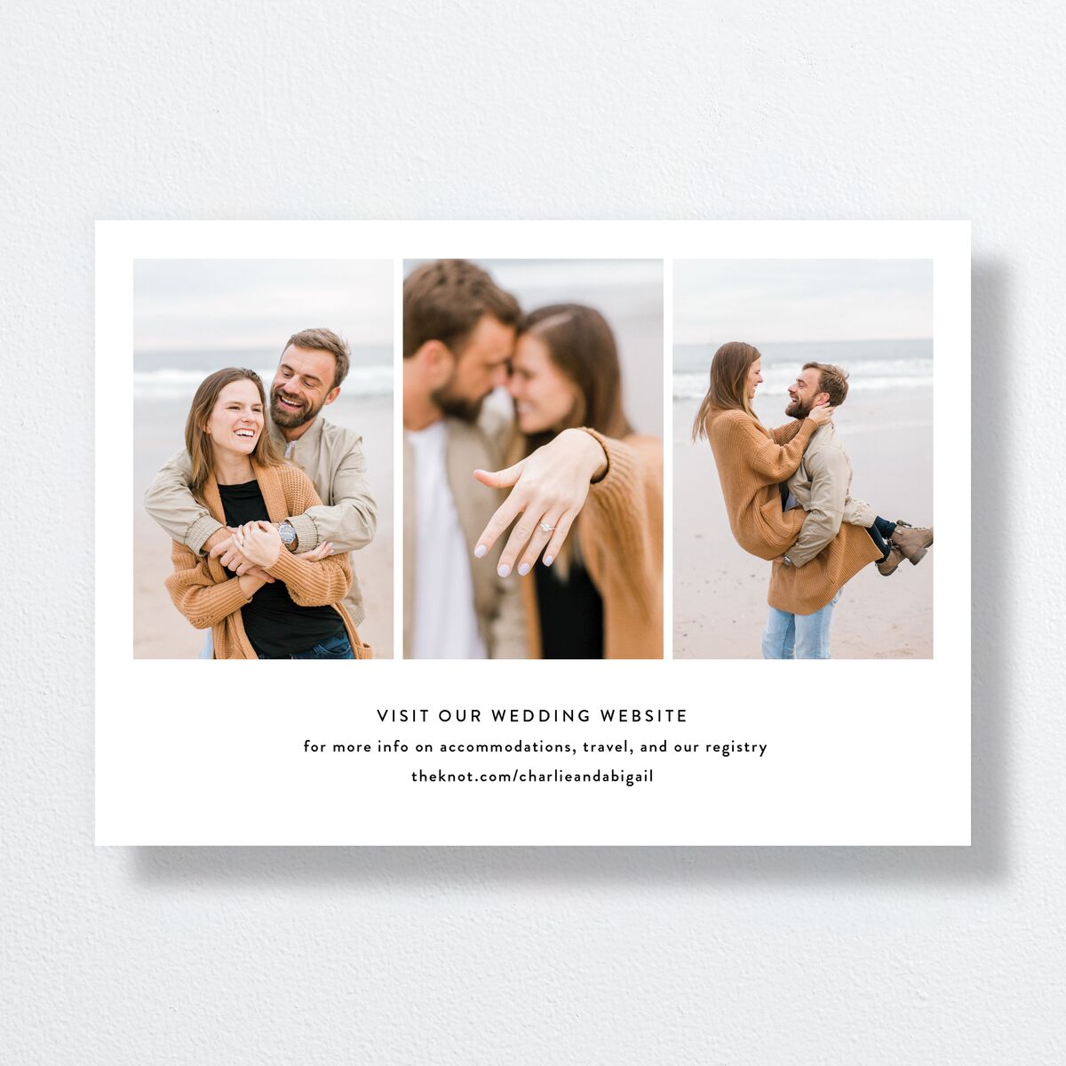 Modern Gallery Wedding Invitations Pure White Signature No Standard