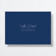 Classic Photo Wedding Invitations Navy Signature No