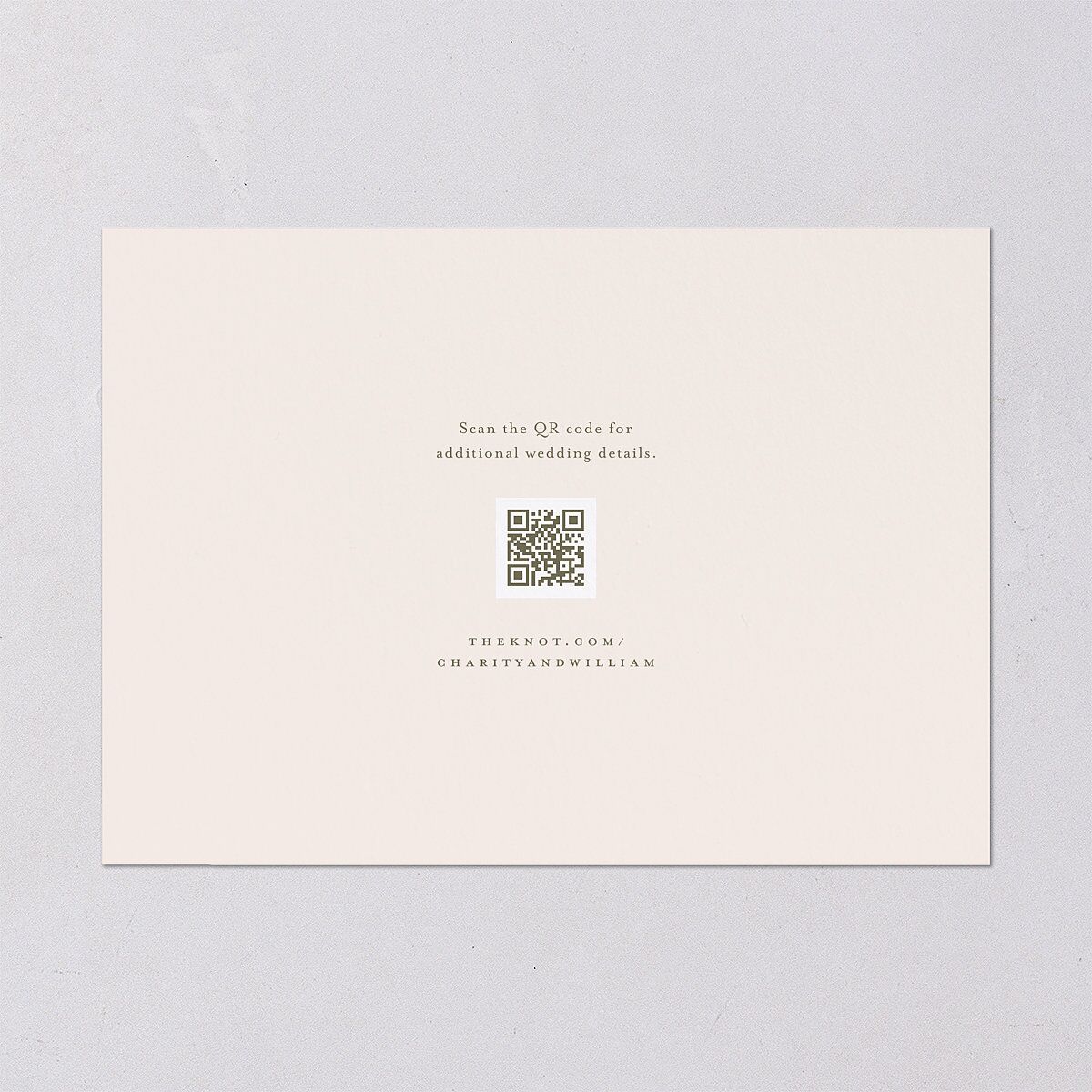 Floral Photo Save the Date Cards Blush Signature smooth Blank No Standard