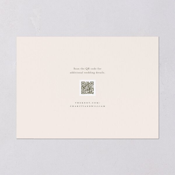 Floral Photo Save the Date Cards Blush Signature smooth Blank No Standard