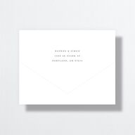 Formal Wisteria Garden Crest All-in-One Wedding Invitations by Bridgerton Purple Haze Signature Light Both Recipient and Return Addresses No