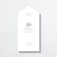 Formal Wisteria Garden Crest All-in-One Wedding Invitations by Bridgerton Purple Haze Signature Light Both Recipient and Return Addresses No