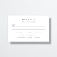 Formal Wisteria Garden Crest All-in-One Wedding Invitations by Bridgerton Purple Haze Signature Light Both Recipient and Return Addresses No