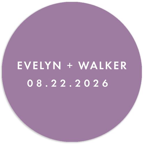 Picture This Photo Wedding Stickers Orchid