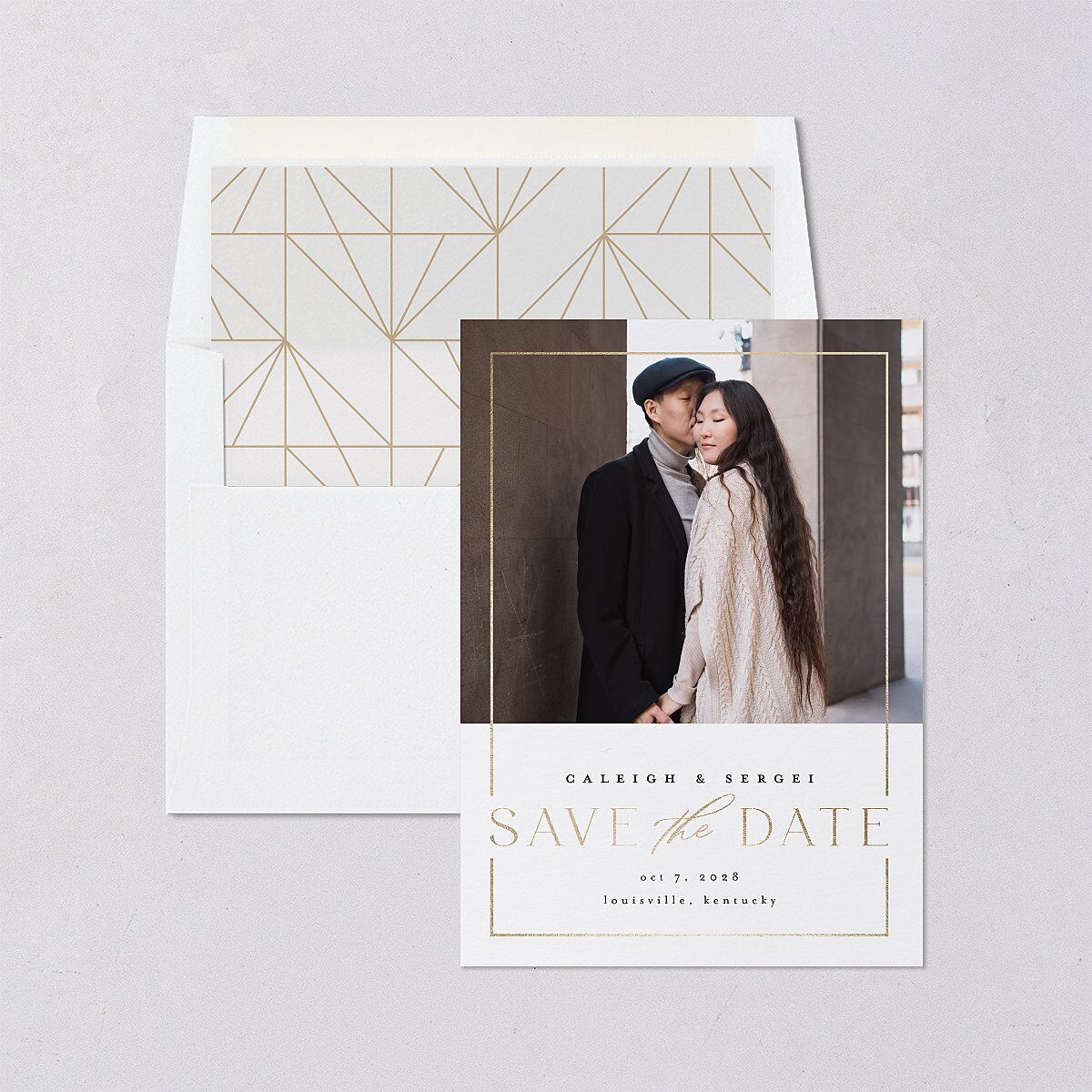 Elegant Frame Save the Date Cards — view 4