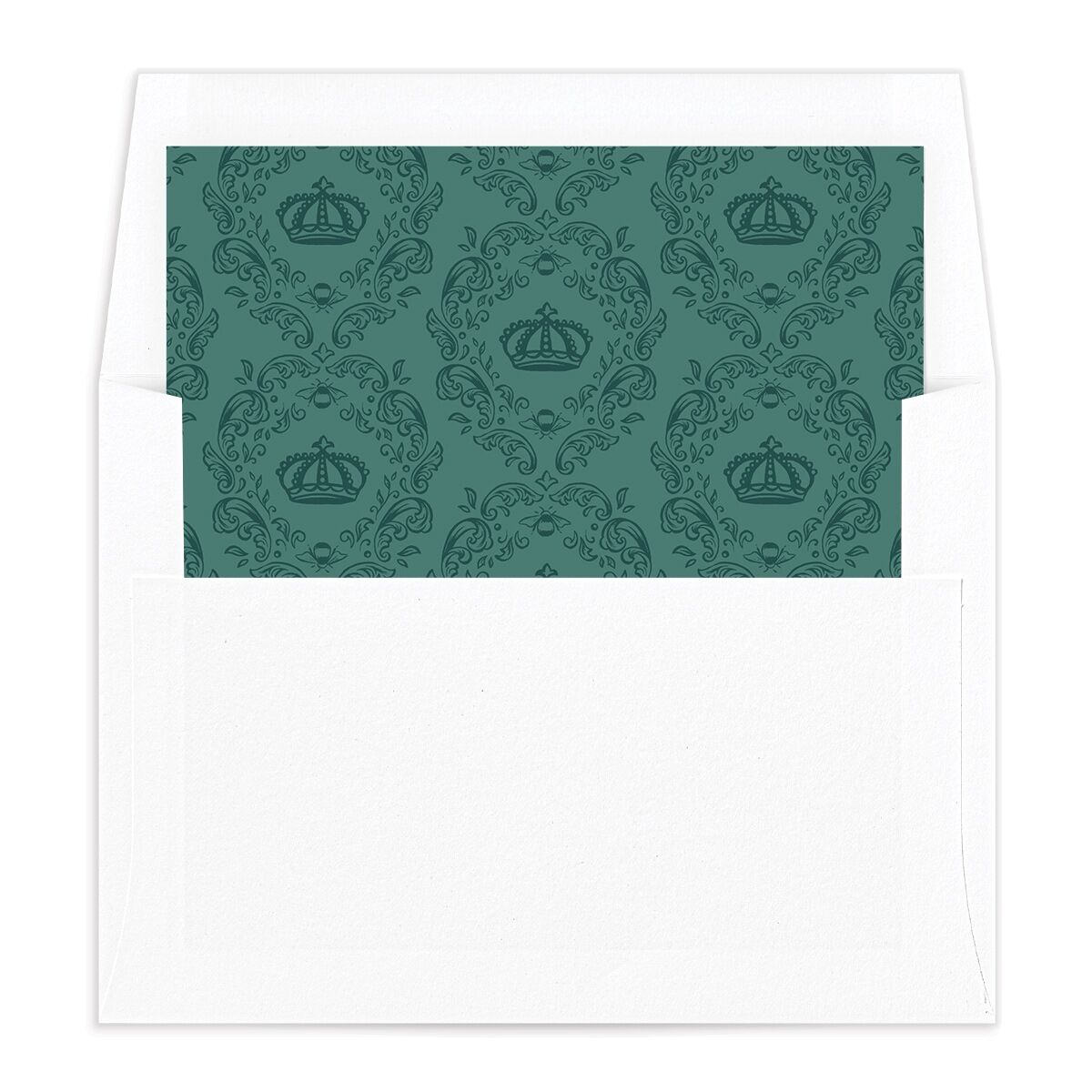 Glamorous Crown Monogram Crest Envelope Liners by Bridgerton