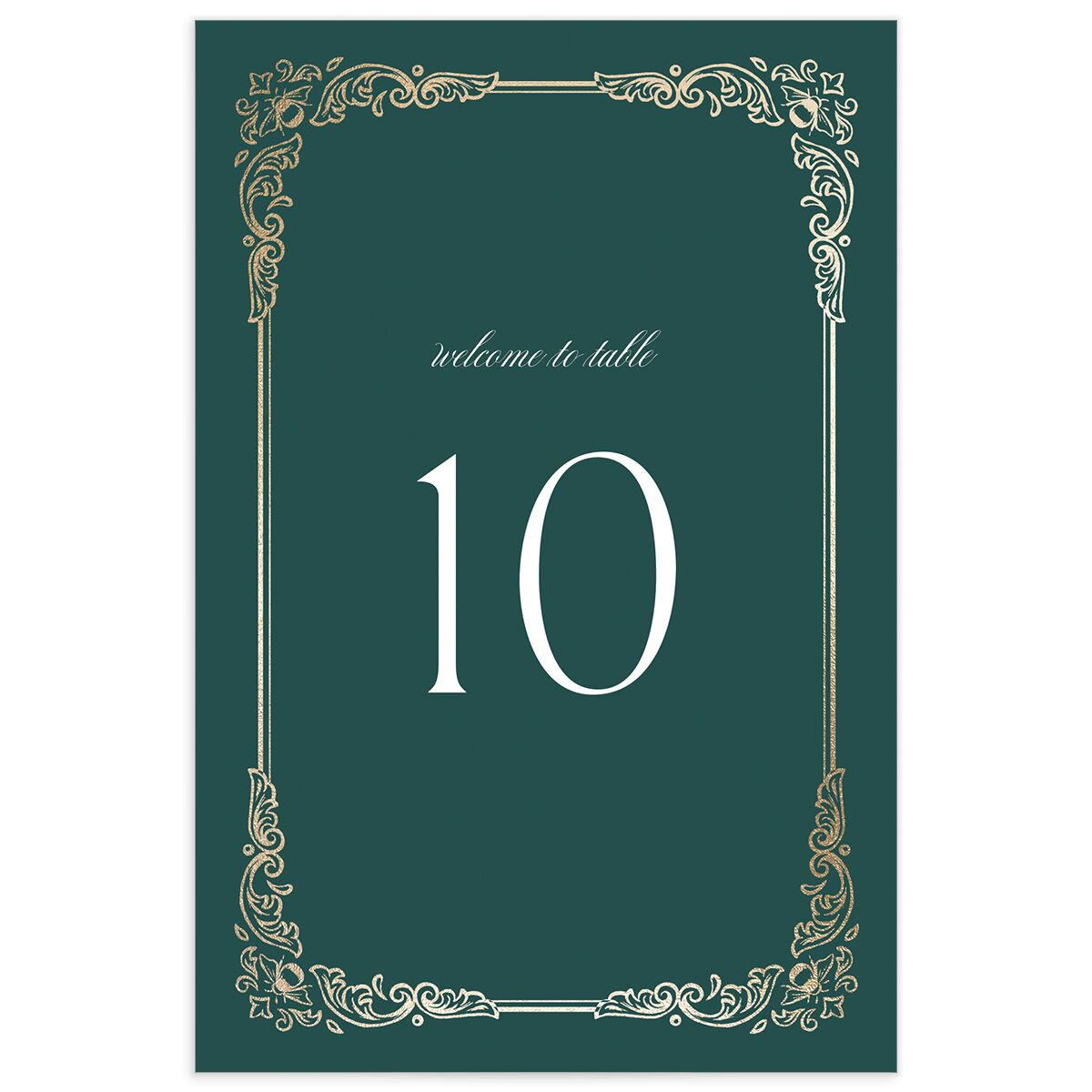Glamorous Crown Monogram Crest Table Numbers by Bridgerton
