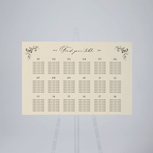 Antique Victorian Botanical Standard Seating Chart Sand Standard Outdoor Corrugated L Seating