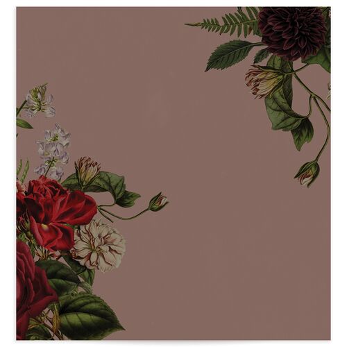 Gothic Floral Envelope Liners Standard Navy