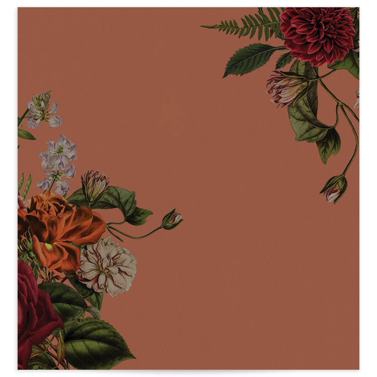 Gothic Floral Envelope Liners