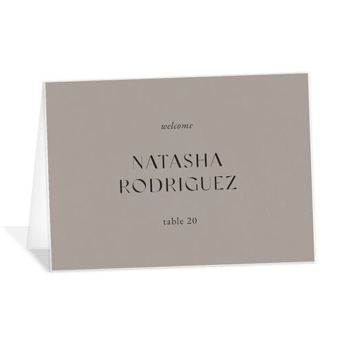 Gothic Floral Place Cards - Black