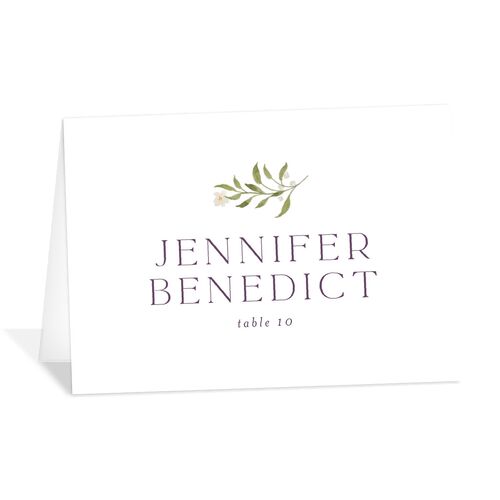 Wildflower Altar Place Cards Plum Signature
