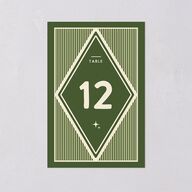 Retro Tropical Destination Table Numbers Pear Signature