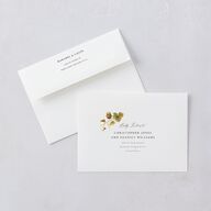 Romantic Vineyard Save the Date Cards Rust Signature smooth Blank No Standard