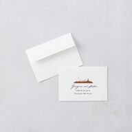 Desert Moon Wedding Response Cards Gold Dark Navy Signature