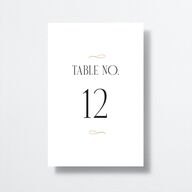 Metropolitan Table Numbers Gold Pure White Signature