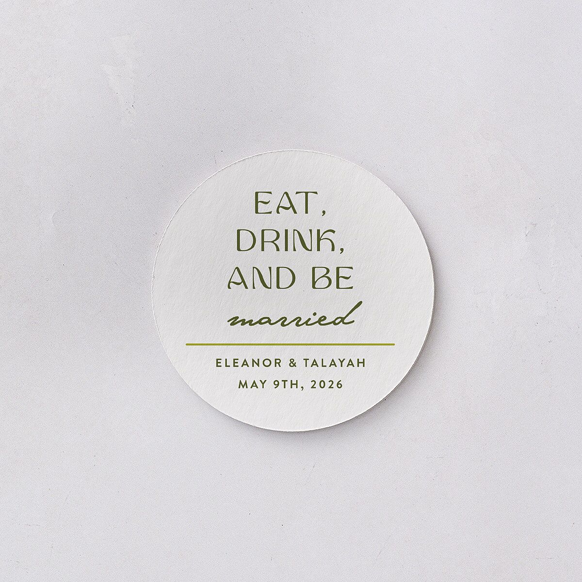 Wildflower Nouveau Coasters Dark Camo Cardboard Circle