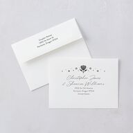 Santa Fe Save The Date Cards Gold Pure White Signature smooth Blank No
