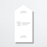 Old Hollywood Glam All-in-One Wedding Invitations Umber Signature Light Both Recipient and Return Addresses No