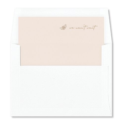 Simple Modern Wildflowers Envelope Liners Mocha Standard
