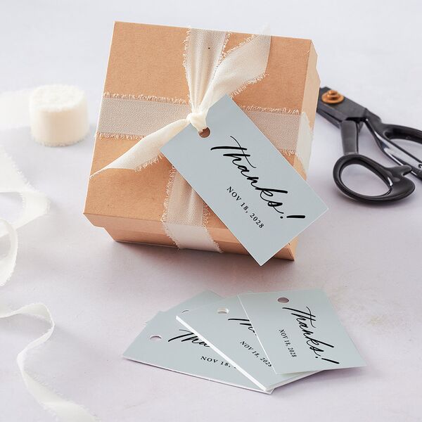 Vertical Names Favor Gift Tags Licorice Signature